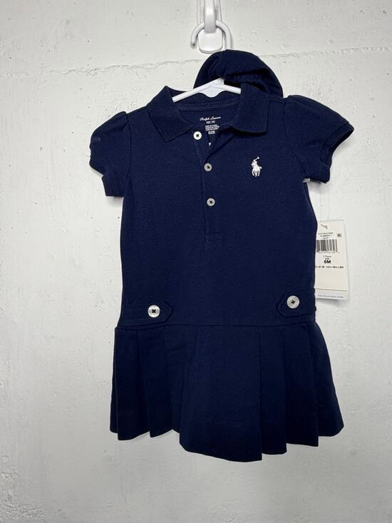 Polo by Ralph Lauren Other - NEW Polo by Ralph Lauren 6 month Girls Navy Blue Polo Dress Set